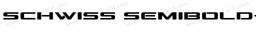 Schwiss Semibold字体转换